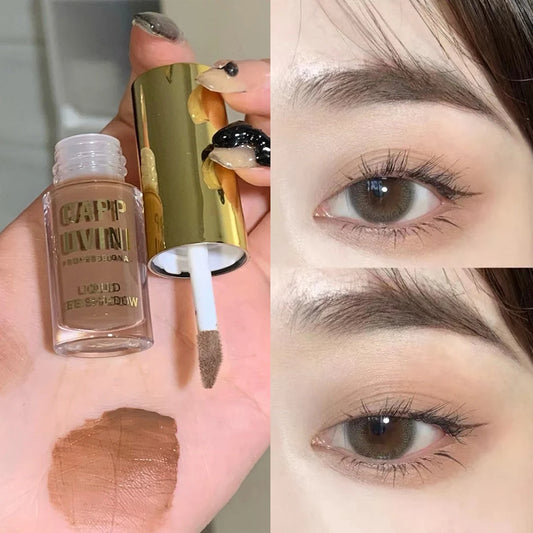 Glitter Liquid Eyeshadows 7 Colors Contour Makeup Lasting Matte Natural Cheek Contour Blush Pigment Milk Coffee Shadow Cosmetics