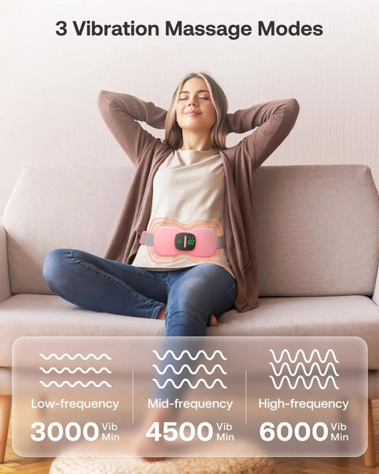 Menstrual cramp heating pad, portable period heating pad, pain relief heating pad for menstrual cramps, back or abdominal heatin