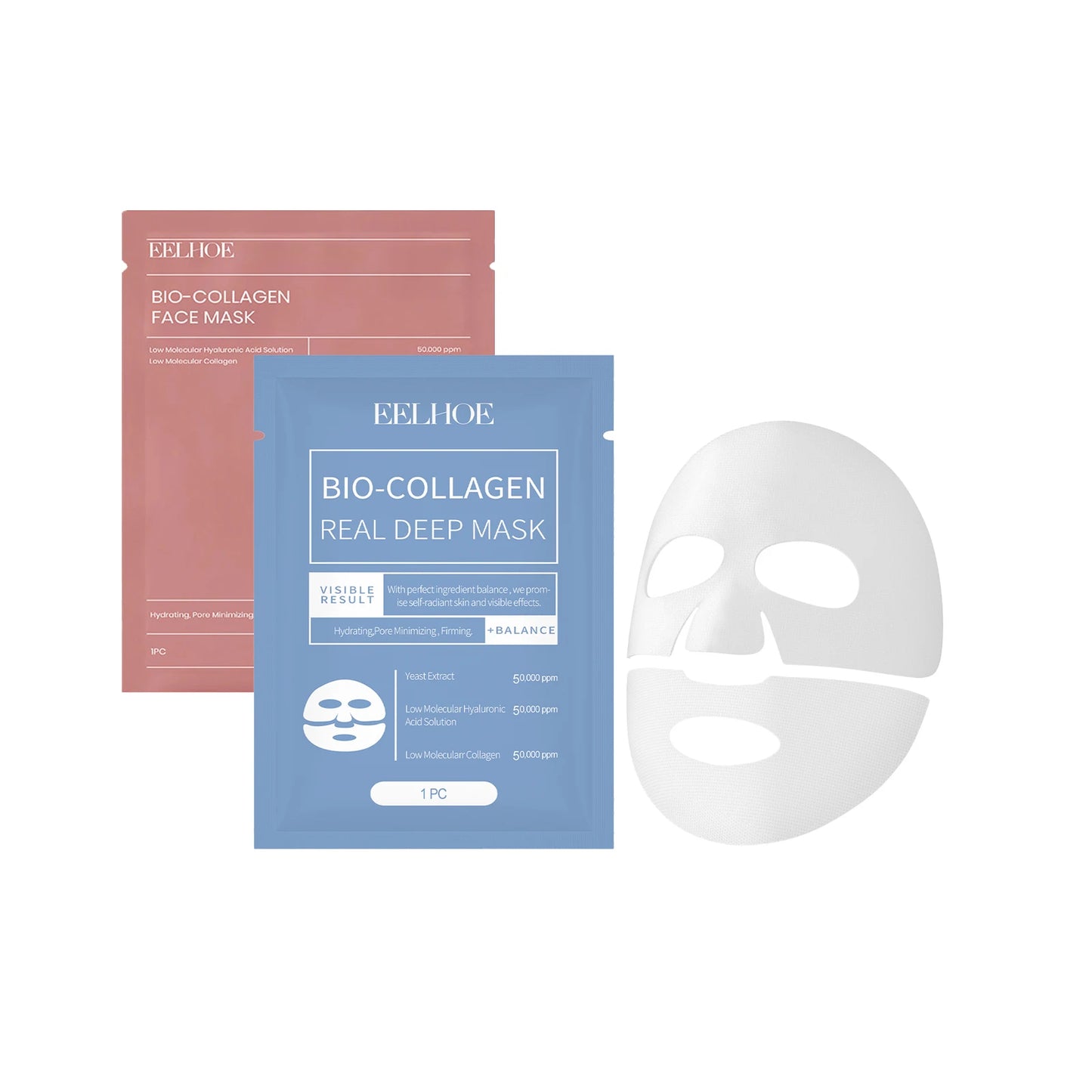 EELHOE Bio Collagen Real Deep Mask Shrink Pores Deep Hydrating Overnight Face Mask Moisturizing Refreshing Brightening Skin Care