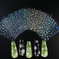 12sheets Laser Sliver Snowflakes/snowballs 3D Christmas Nail Art Decals Dreame Laser Santa Claus Snowman Nail Stickers Charms﻿
