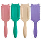 Boar Bristle Curl Defining Brush Detangling & Shaping Styling Tool for Curly Hair Professional Salon Comb for Women & Men