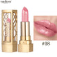 12 Color Gold Tube Lipstick Matte Pearlescent Glitter Shiny Velvet Lipsticks Red Brown Waterproof Lasting Solid Lip Gloss Makeup