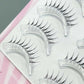 Korean Style False Eyelashes strips Clear Lightweight Natural Look Individual cluster Lashes for Women K-Pop Makeup