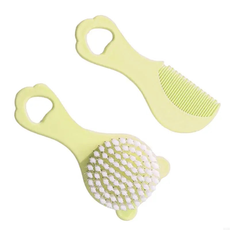 2Pcs Infant Comb and Brush for Newborns Daily Grooming and Travel Use 69HE