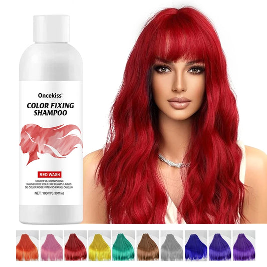 Semi-permanent Hair Color Dye Shampoo,Unisex Color Protecting And Fixing Shampoo Instant Hair Color Long-lasting Shine Hair Care