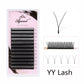 AGUUD Single Tip 2D Y Eyelash Extension Ultra-thin Y Lash Extension Lightweigh Premium Mesh Net Cross Lash 2D Volume Fans Lashes