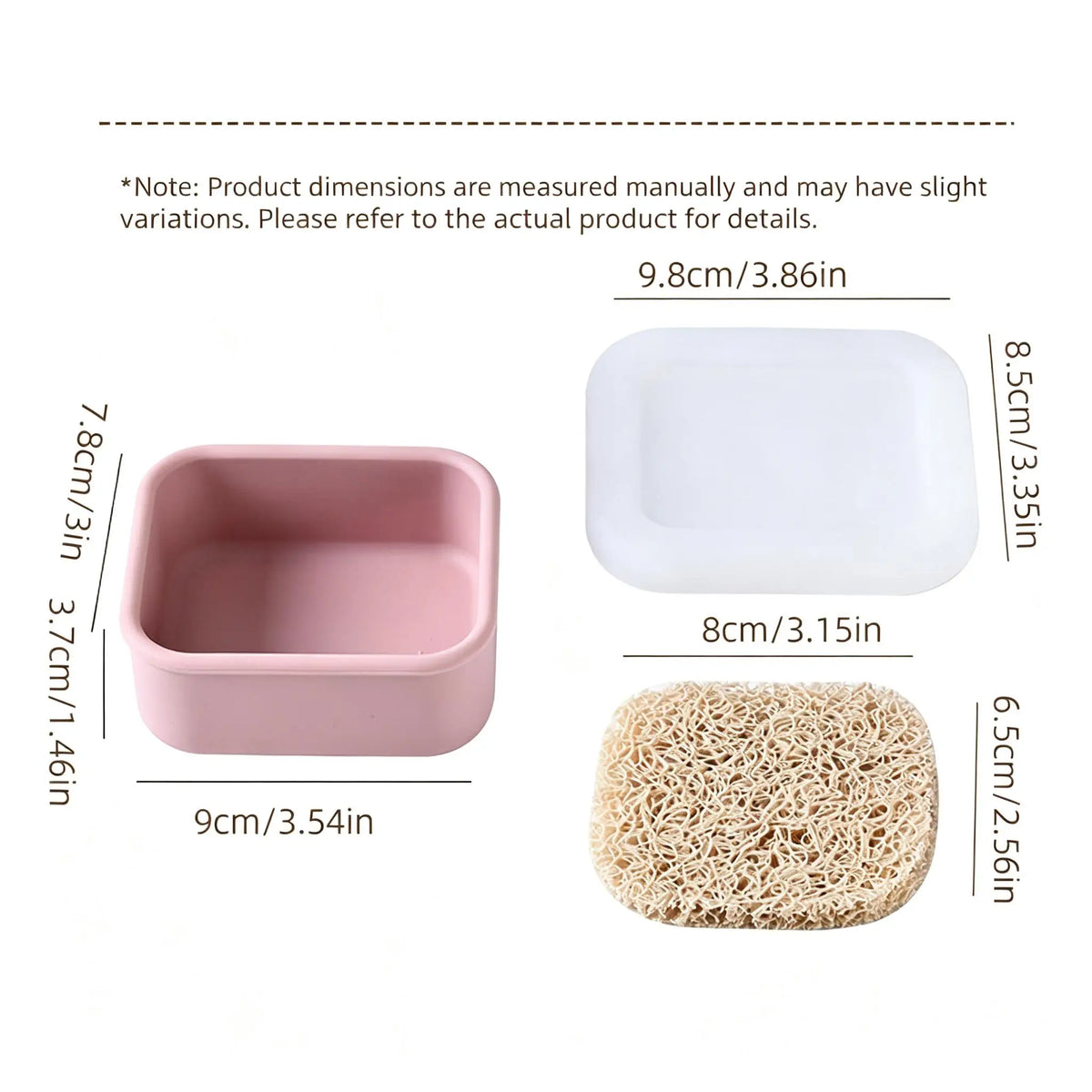 Portable Travel Silicone Soap Box, Waterproof Sealed Mini Bar Soap Holder for Outdoor, Kids & Daily Use