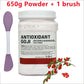 650g Chamomile Hyaluronic Acid Facial Moisturizing Mask Powder with Silicone Brush Increasing Skin Elasticity Rose Jelly Mask