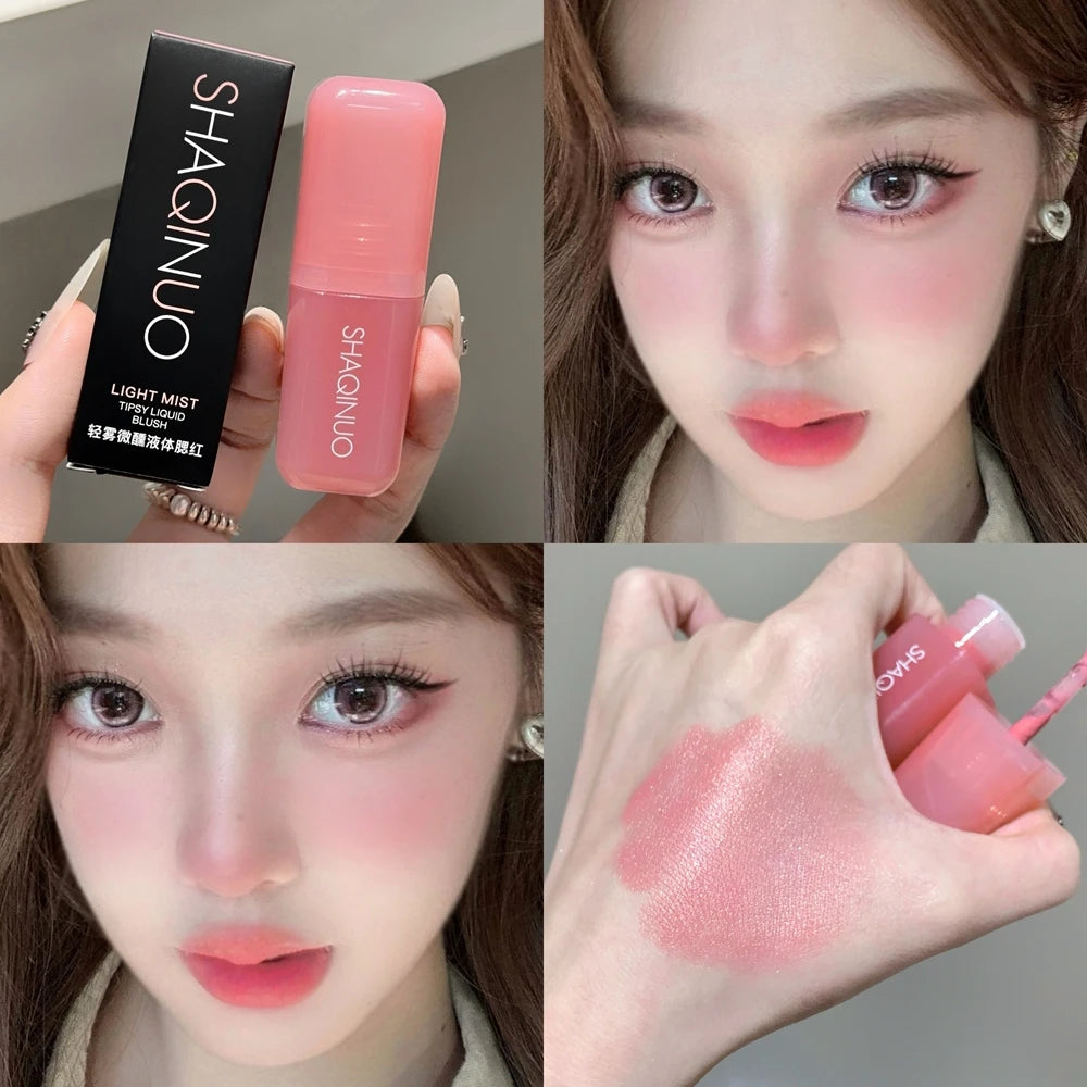 Light Blush Liquid Moisturizing Blush Lipstick Mirror Vitality Brightening Natural Rouge Multi-functional Makeup Stick