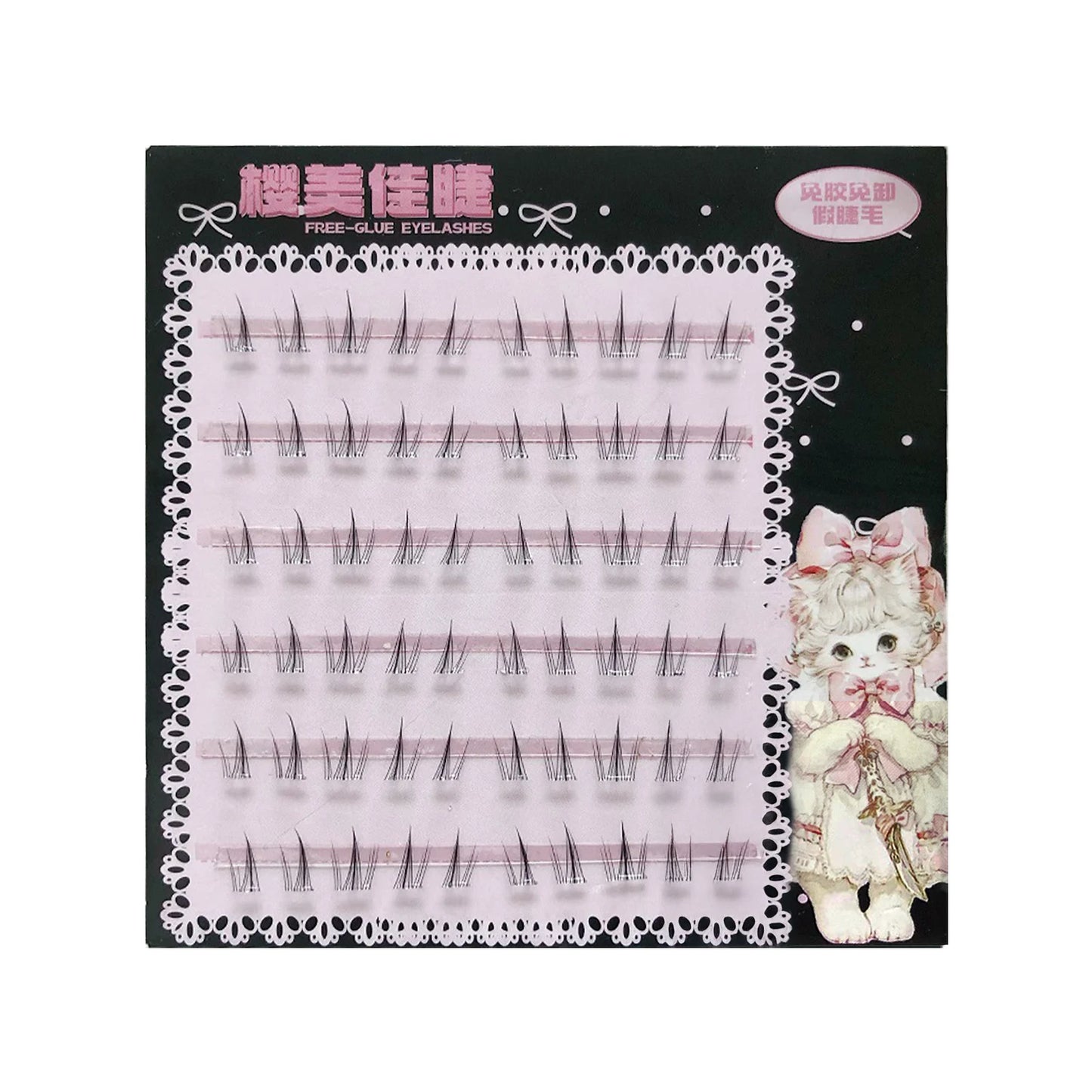 4-6mm No Glue False Eyelashes New Korean Style Lower Lashes Natural Fake Eyelashes for Women Daily Wear Cosplay DIY Makeup