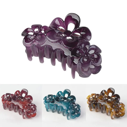 Fashion Sweet Flower Hair Clip Wash Up Accessories Headwear Hair Pins Resin Hair Claw Women