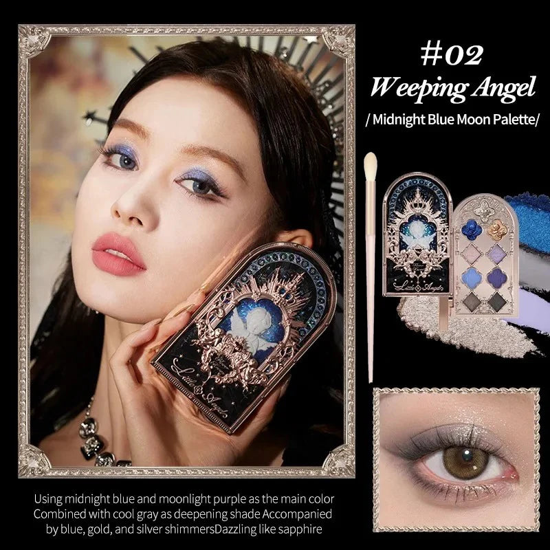 Flower Knows Makeup Swan Ballet Eyeshadow Palette Natural Nude Matte Shimmer Strawberry Cupid Glitter Pigment Eye Shadow Pallete