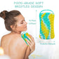 2 in 1 Silicone Shower Brush Scrubber Double-Sided Soft Silicone Scalp Massager Shampoo Body Bath Brushes Foam Skin Clean Tools