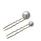 Korean U Shaped Hair Pins Vintage Elegant Pearl Hairpins Metal Bobby Hair Styling Grips Hair Bun Clips Women Girls