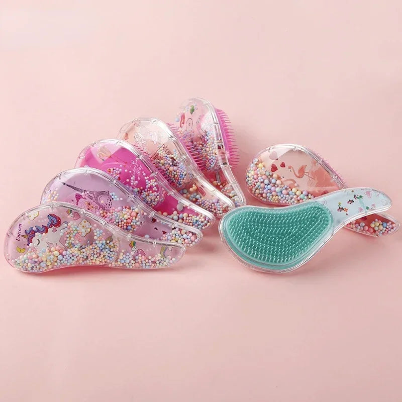 Cartoon Animal Baby Combs High Quality Anti-knot Hair Massager Kids Hair Brushes Hairdressing Comb for Children Adult Hair Care