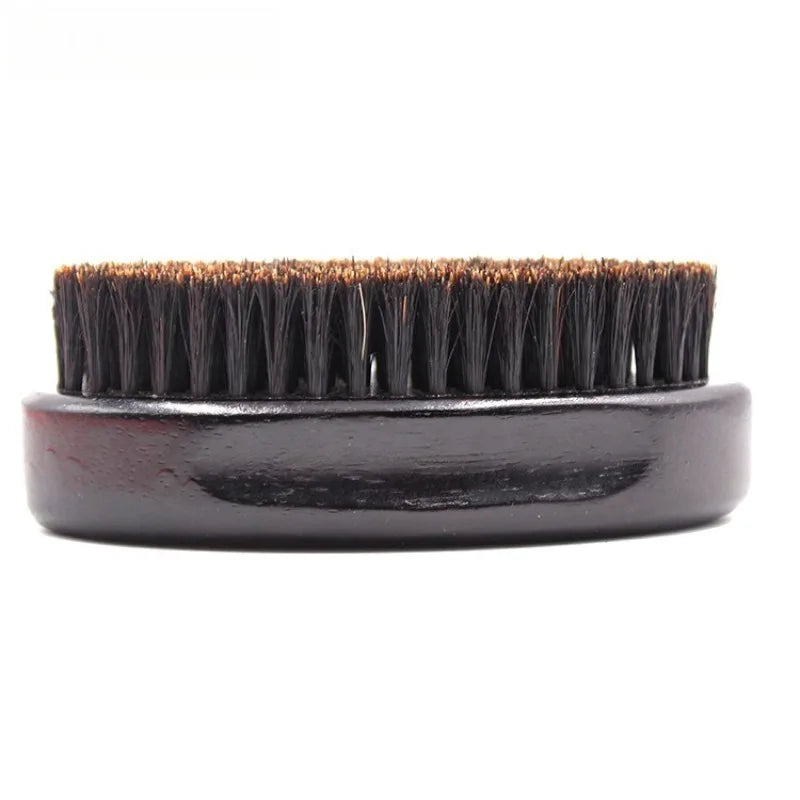 MAN Hair Brush Boar Bristle for Men's Beard Shaving Comb Face Massage Facial Hair Cleaning Brush Wave Comb Drop Shipping