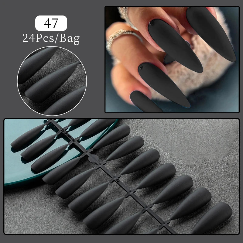 30Pcs Matte Nude Fake Nail Fashion Press on Quick Extension Wearable False Nails Simple Full Cover Nail Tips Manicure Nail Art