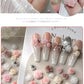 50PCS 3D Mix Sizes Beautiful Blossoming Rose Flowers Resin Adhesive Nail Art Rhinestones Decorations Manicure Kawaii Charms