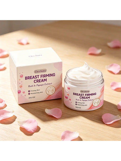 Papaya Extract Chest Care Cream Moisturizes Elastic Skin, Improves Sagging Chest Shape, Daily Chest SPA Massage Nourishing Cream