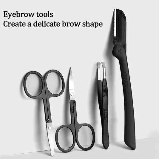 7-24pcs Manicure Tool Set Stainless Steel Cuticle Nipper Cutter Kit Professional Nail Clippers Pedicure Nail Art Grooming Tools