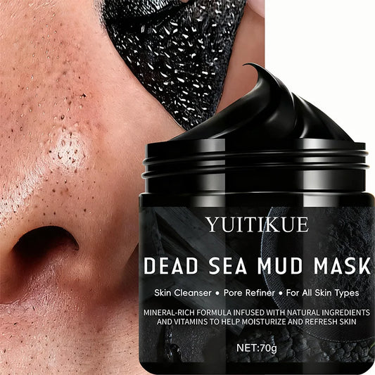 YUITIKUE Bamboo Charcoal Mask 70g - 5-in-1 Blackhead Remover, Deep Cleansing, Pore Minimizing, Oil Control & Skin Purifying