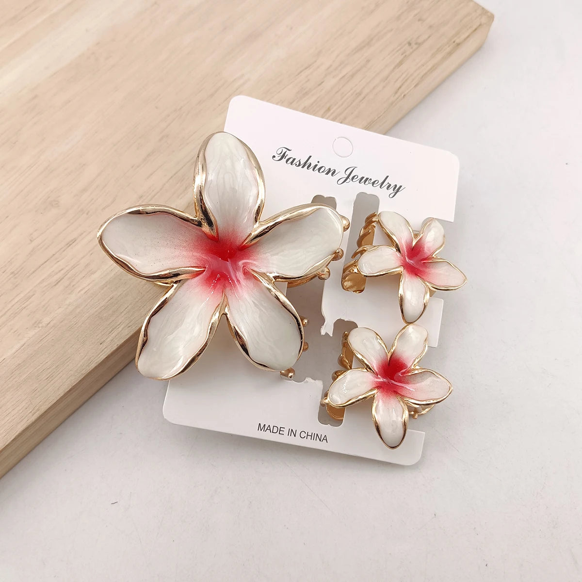 3/6 Pcs Alloy Flower Hair Claw Clips for Women Beach Holiday Hair Claw Stylish Shopping Headwear Female Hair Accessory