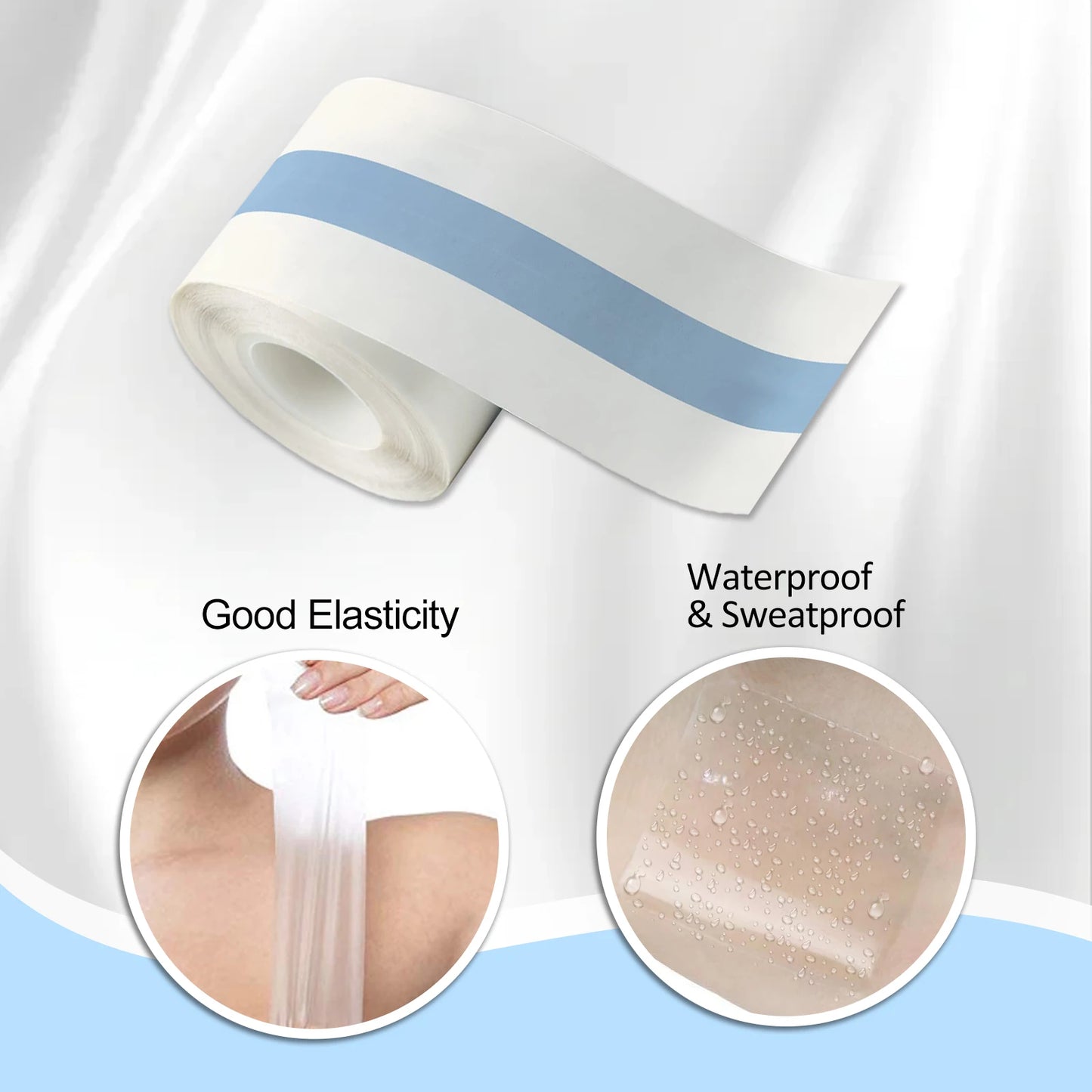 1 Roll Breast Care Patch Invisible Bra Stickers Breathable Waterproof Sweat Proof Chest Lifting Anti Glare Body Care Product