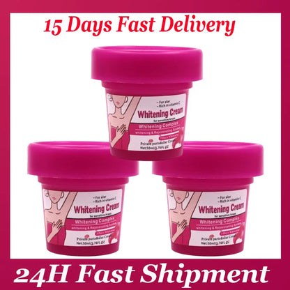 Body Whitening Bleach Cream Brighten Underarm Elbow Knees Joint Removal Intimate Parts Dark Spots Melanin Snow Bleach Cream