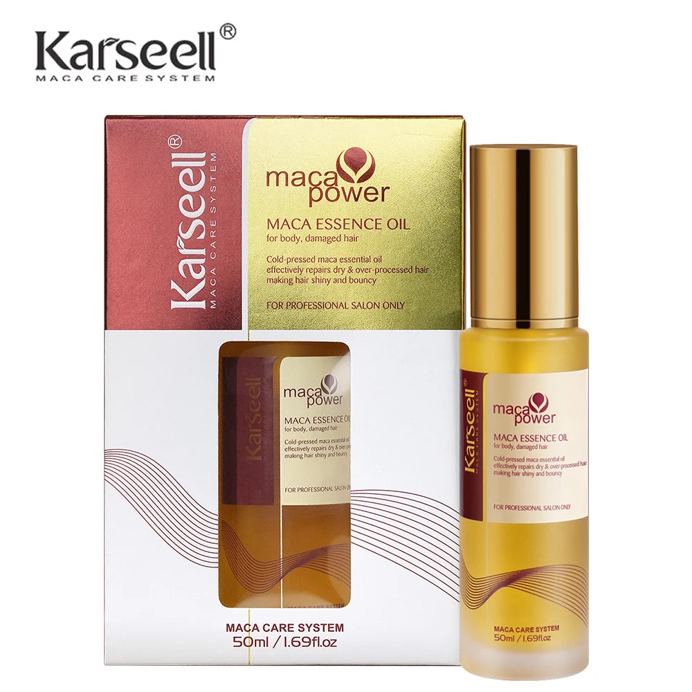 Karseell 50ml Moroccan Argan Oil for Hair Healing Cold Pressed Weightless Argan Oil Hair Serum for Dry Damaged Hair