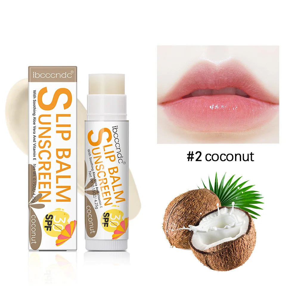 New Sunscreen Lip Balm SPF30 Hydrating Lip Sunblock For Protects Travel Size Sunscreen For Lips Soothes And Moisturizes Lips Sun