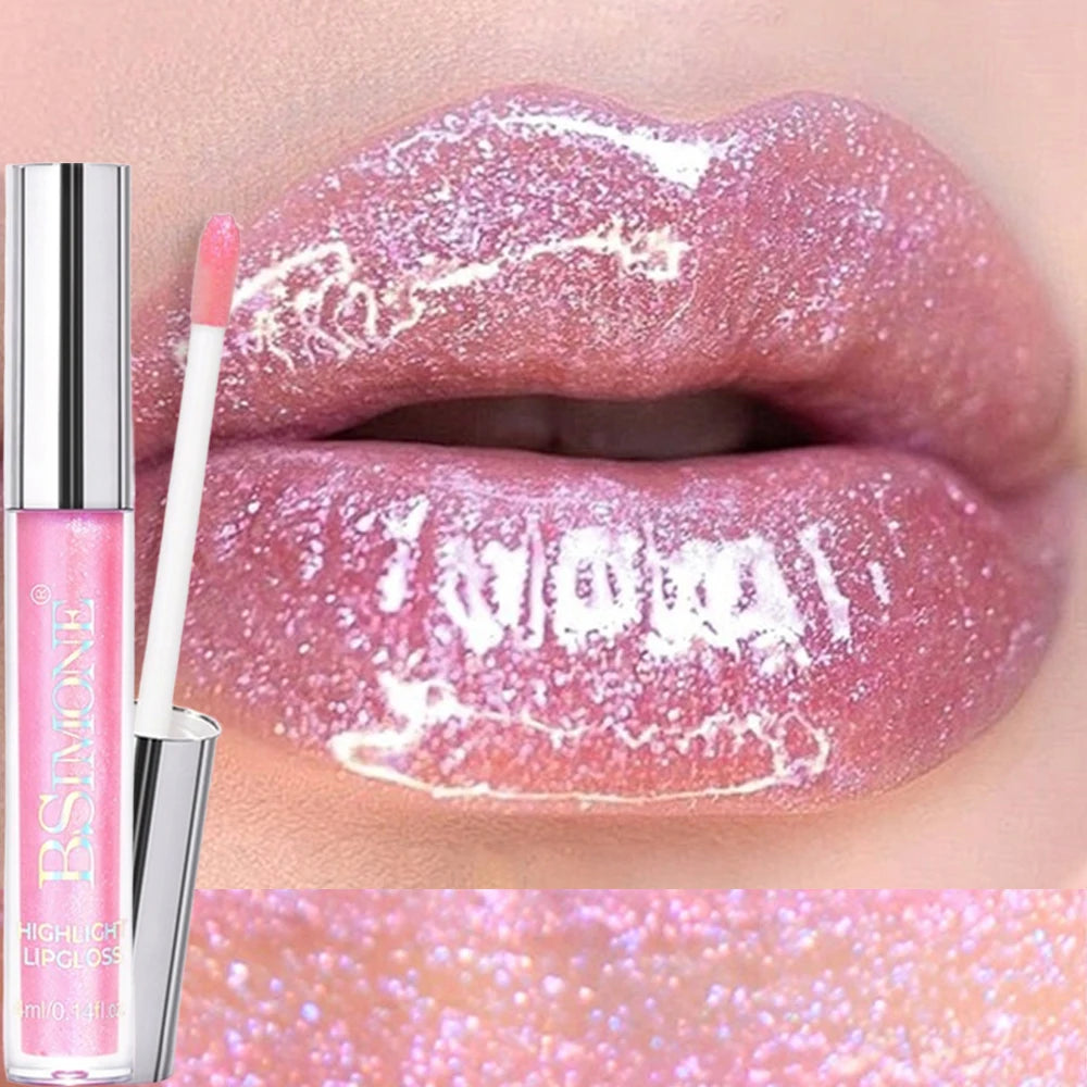 6 Colors Diamond Glitter Lipgloss Makeup Metallic Shimmer Moist Liquid Lipstick Pearl Lip Glaze Jelly Tint Sexy Shiny Cosmetics