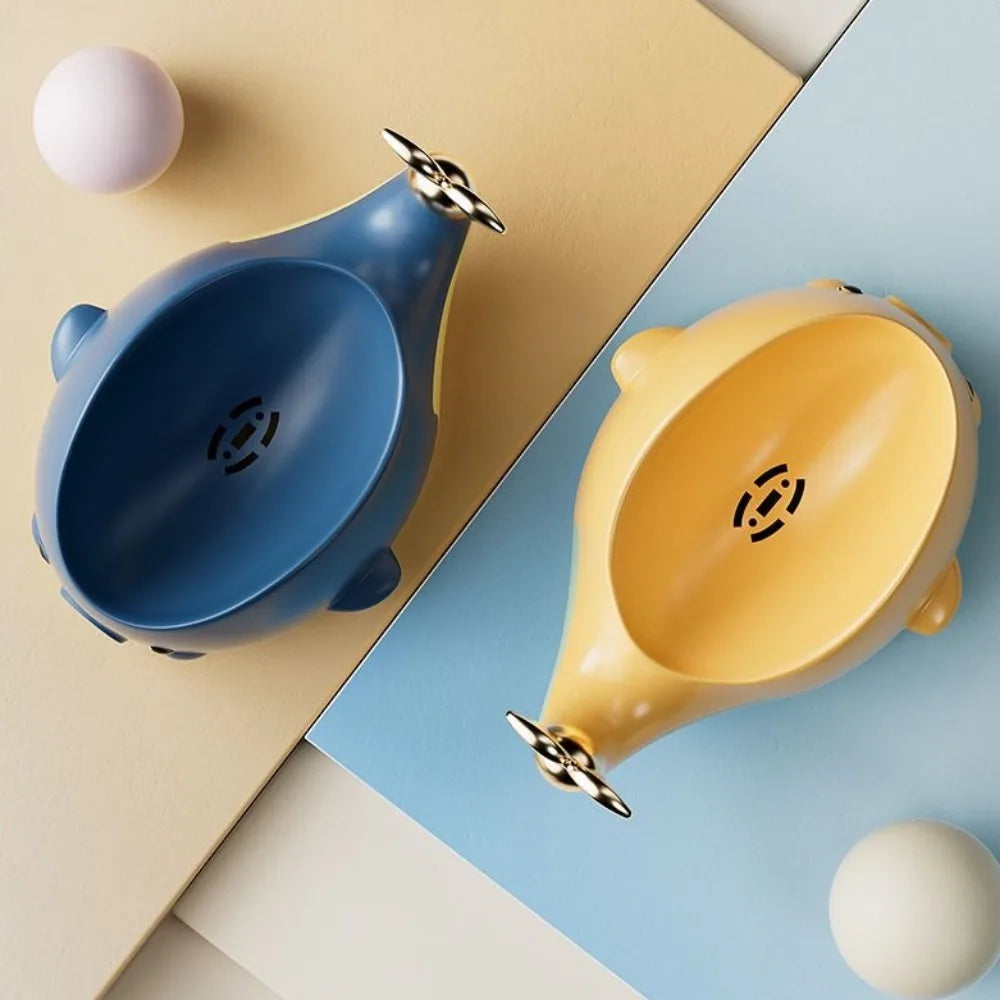1pc Adorable Soap Dish - Self-Draining, Solid Tray for Kitchen and Bathroom