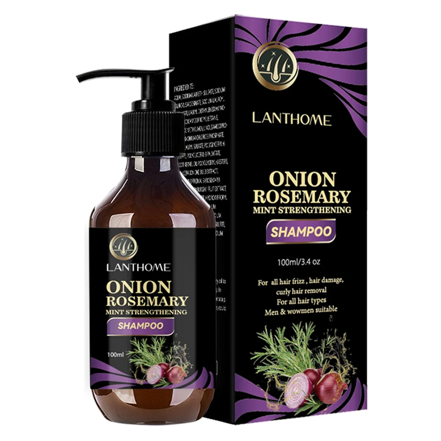 Hair Shampoo For Fast Hair Growth Rosemary Onion Hair Regrowth Shampoo Anti Hair Loss Effective Within 7 Day Hair Care Spray