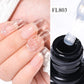 FOUR LILY 10ML Nude Pink Rubber Base Gel Nail Polish Milky White Color Semi Permant Soak Off UV LED Self-leveling Gel Varnishes