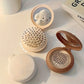 Mini Portable Folding Travel Hair Brush with Mirror for Women Lightweight Plastic Dual Fold Design for Outdoor Use Hand Washable