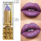 1PC Sexy Color Glitter Lipstick Flash Lasting Easy Color Diamond Lip Tint Shiny Metallic Lip Makeup Gifts for Women Lip Gloss