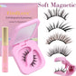 FindLove Soft Magnetic Lashes Reusable Magnetic Eyelash Extension Set With Wearing Clip Eyelash Styling Gel Natural Soft Lashes