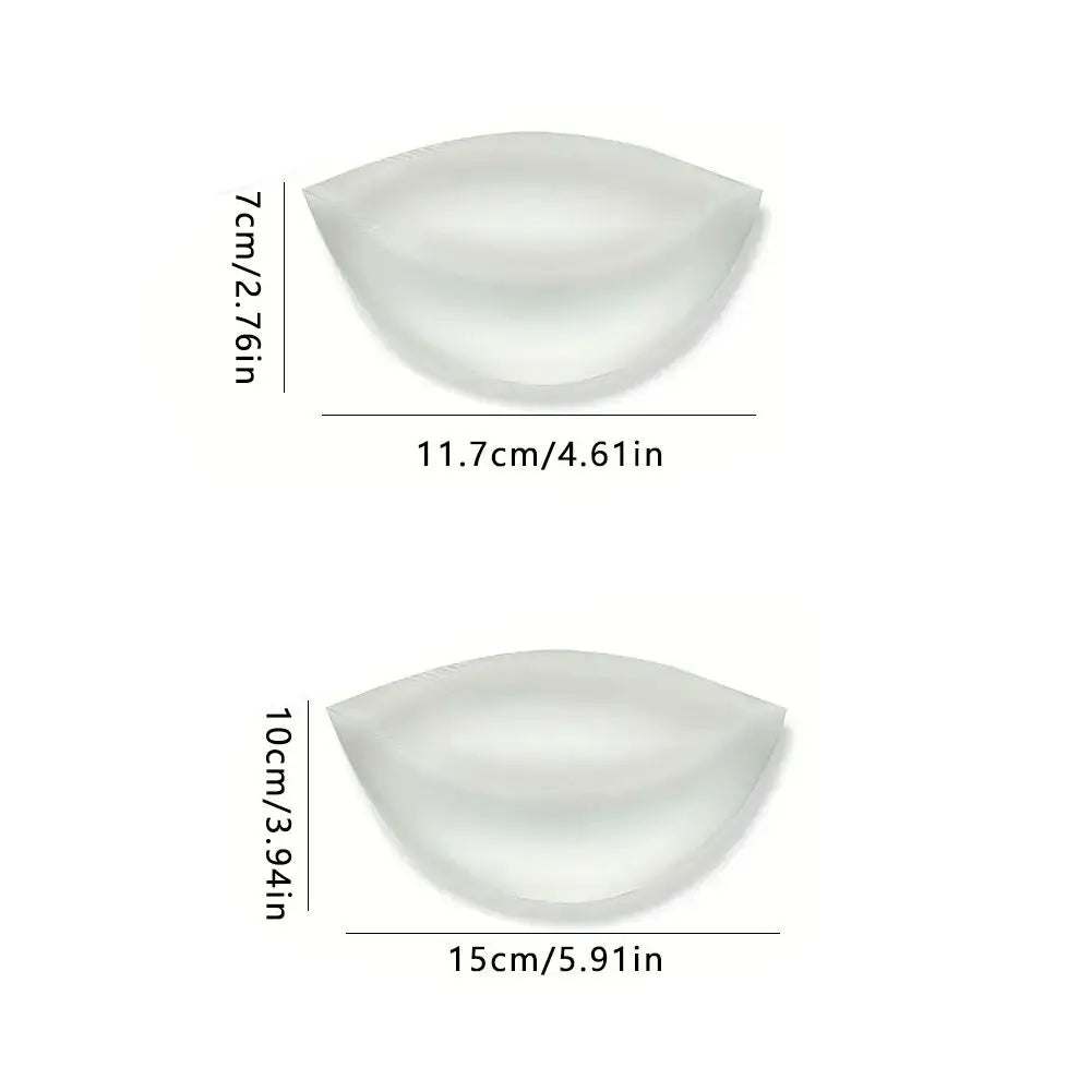 1pair Skin-Friendly Breast Lift Silicone Bra Inserts Reusable Cute Nipple Cover Thickened Inserts Breast Pads Swimwear
