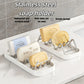 2pcs Wave Soap Rack Soap Box Soap Dish Soap Drain Box Bathroom Countertop Shelf Kitchen Storage Rack Multi-Compartment Soap Rack