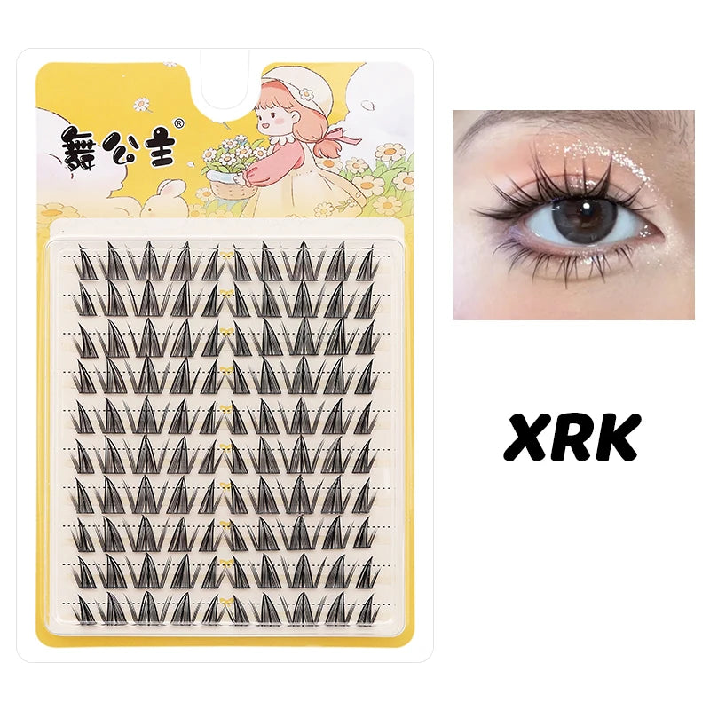 DINGSEN 10 rows Individual Eyelashes Wholesale 10-12mm Cluster Lashes Natural Anime False Kake Eyelashes Extension Makeup