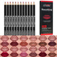 24Color Matte Lip Liner Pencil Set, Long Lasting Waterproof Smooth Lip Liners, Velvet Lip Pencils for Lips Makeup, Nude Red Brown Lip Liner Kit for Women Daily Party Cosmetics
