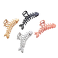 Large Metal Hair Claw Clip Fish Bone Irregular Hairpins Punk Style Silver Hair Claws Barrettes Women HairClips Hair Accessories