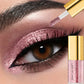Pearly Liquid Eyeshadow Natural Smokey Silver Shimmer Glitter Diamond Eye Shadow for Eyelid Waterproof Beauty Highlighter Makeup