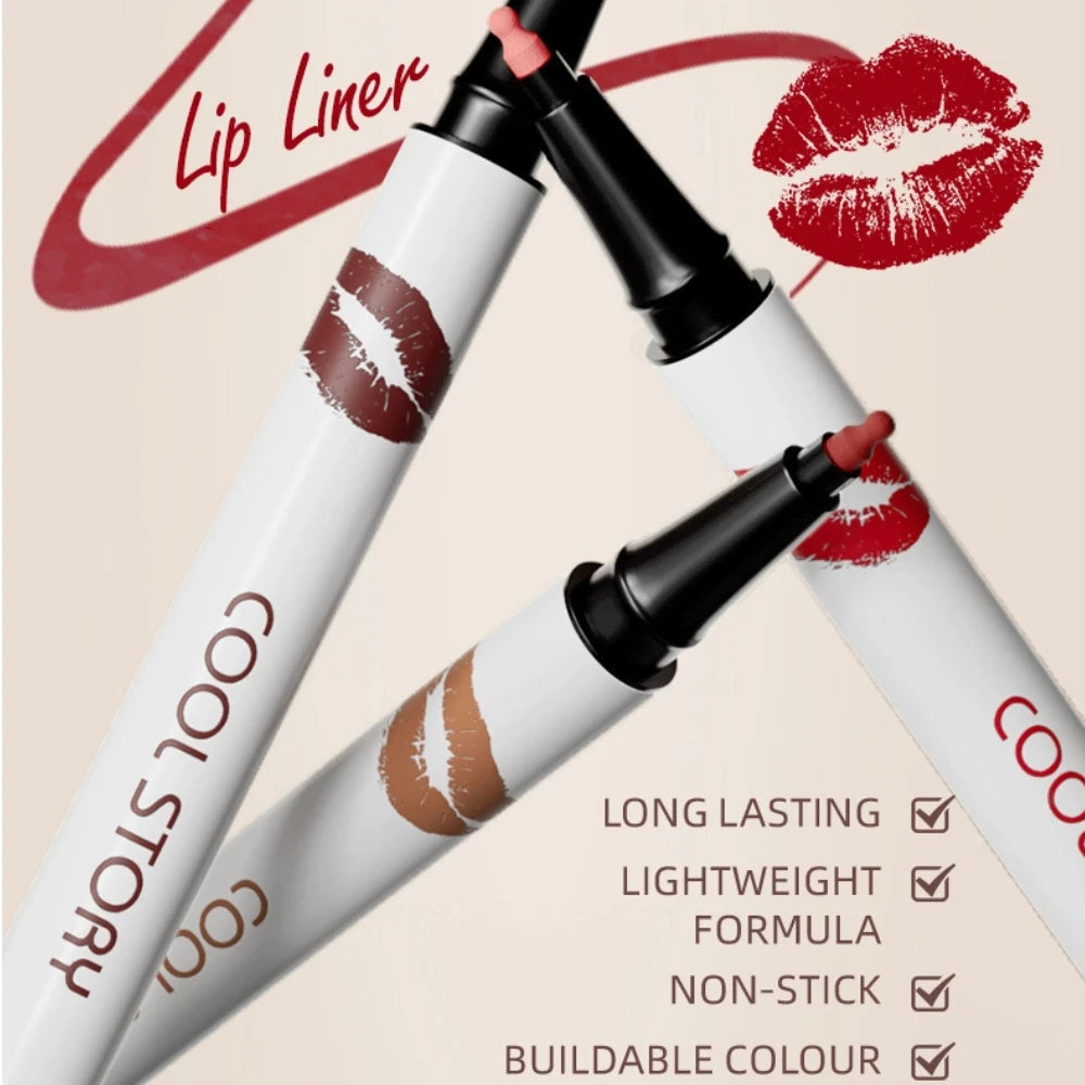 Liquid Matte Lipliner Pencil Waterproof long Lasting Lipstick Pen Natural Quick Drying Lip Liner Outline Lips Contour Makeup
