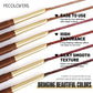 Matte 6-colors Lip Liner Pencil Bevel Design Nib Lip Contour Lipstick Nude Brown Lipstick Pencil Natural Lasting Lipliner Makeup