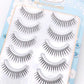 5 Pair False Eyelashes Korean Style U Shape Lashes Natural Soft Full Strip Eyelash Extension DIY Wispy Lash Cosmetic Supplies