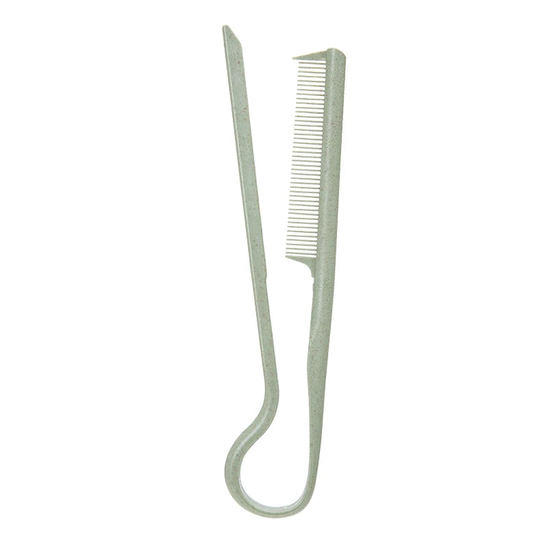 Wheat Straw V-shaped Flat Comb for Hair Straight Salon Hair Brush Straightner Hairdressing Comb Portable Mini Barber Hairbrush