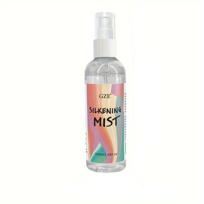 GZE HAIR SILKENING SPRAY Silk Therapy Thermal Shield,tThermal-Pressing Product that Polishes, Silkens, and Smooths Curly Texture