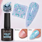 PUENTE 7.5ML Vibrant Blue Cat Eye Gel Nail Polish High Glossy Long-Lasting Soak Off UV Semi-Permanent Nail Art Varnish Manicure