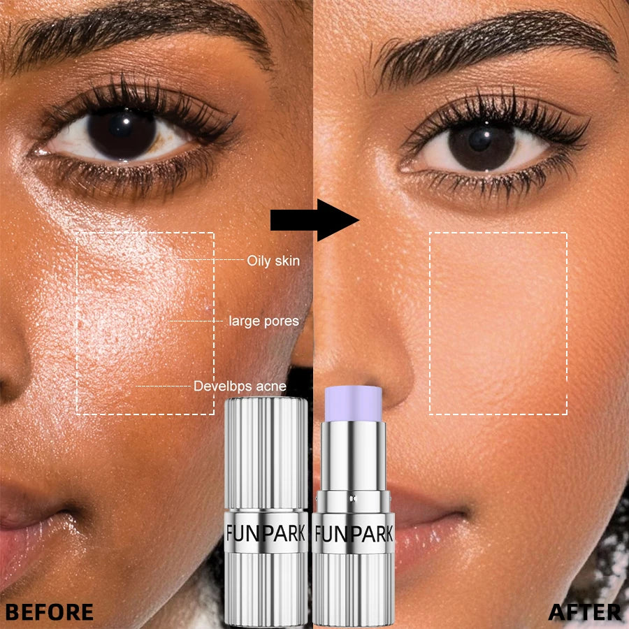 Facial Invisible Pore Base Stick Korean Makeup Concealer Isolation Pore Base Modifying Skin Color Primer Cream Cosmetic Gifts